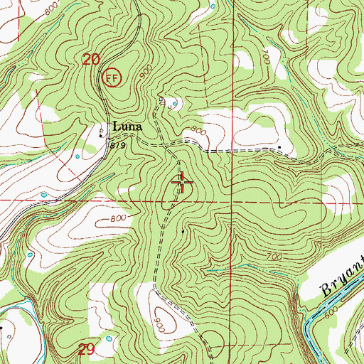 Topographic Map of High View School (historical), MO