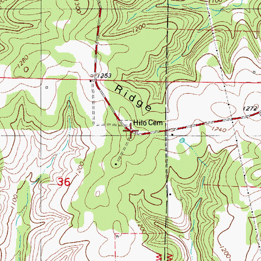 Topographic Map of Hilo (historical), MO