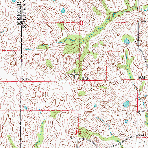 Topographic Map of Jones School (historical), MO