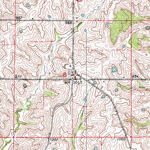 Topographic Map of Wolfe School (historical), MO