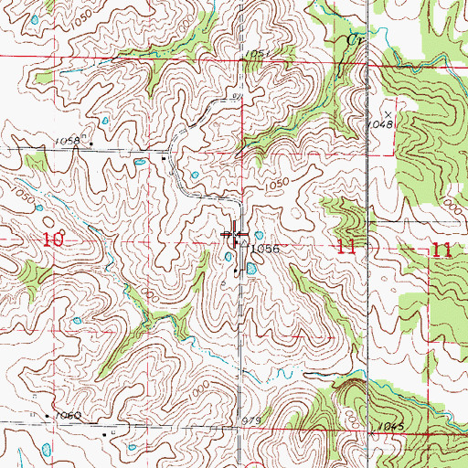 Topographic Map of Chappell School (historical), MO
