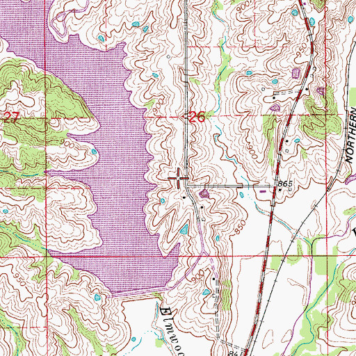 Topographic Map of Frazier School (historical), MO