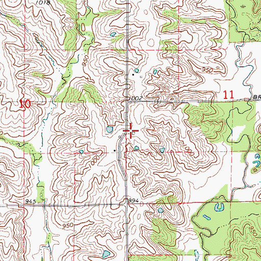 Topographic Map of Cook School (historical), MO