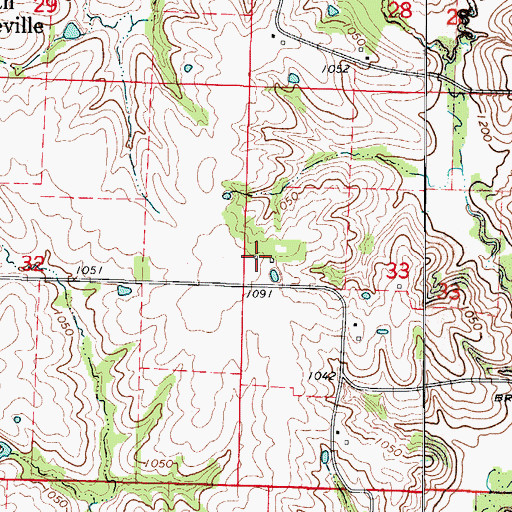 Topographic Map of Duncan School (historical), MO