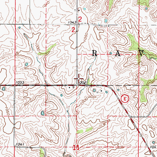 Topographic Map of Smith School (historical), MO