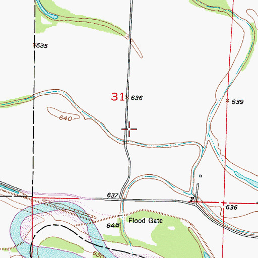 Topographic Map of Snavely School (historical), MO