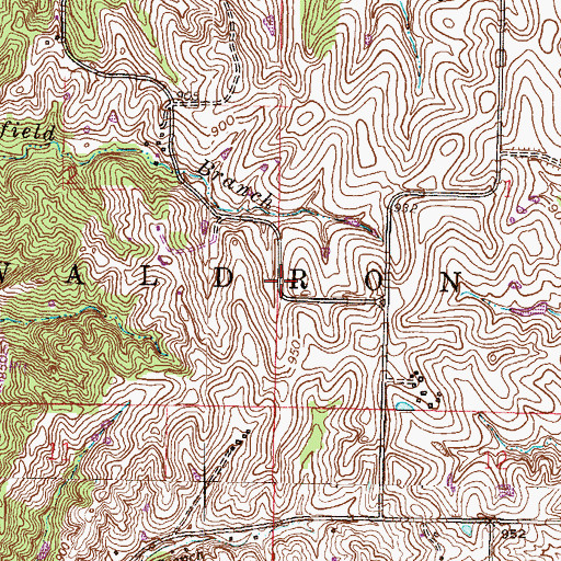 Topographic Map of Moore School, MO