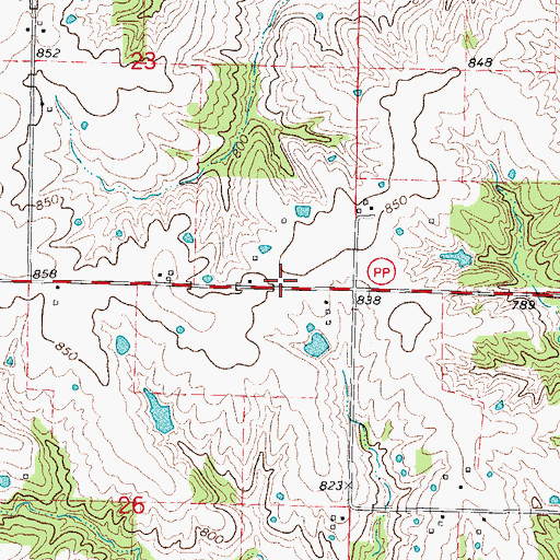 Topographic Map of Shilling School, MO