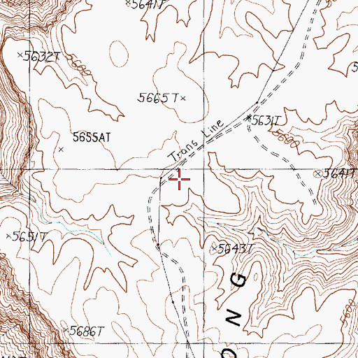 Topographic Map of Long Mesa, AZ