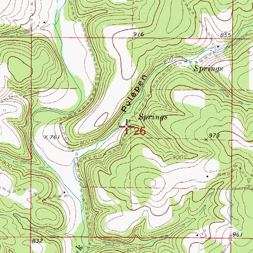 Topographic Map of Polepen School, MO