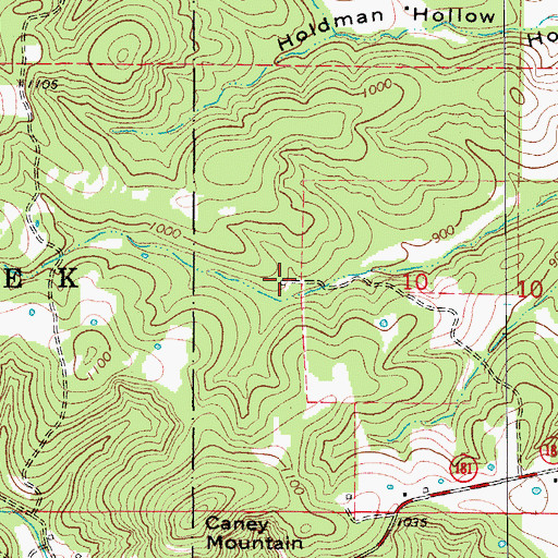Topographic Map of Nebraska School, MO