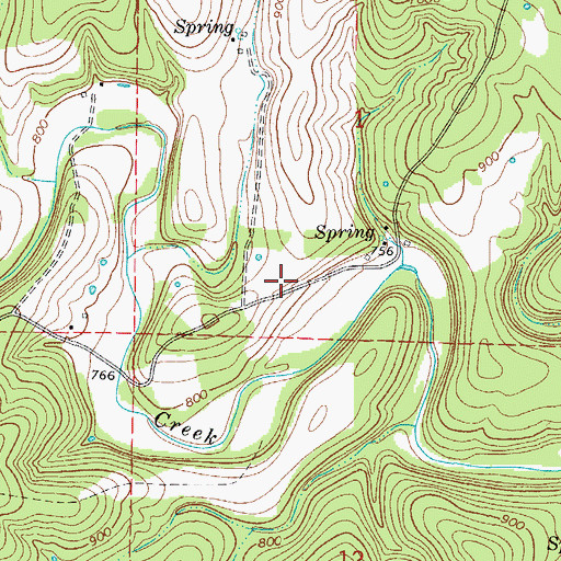 Topographic Map of School Number 88 (historical), MO