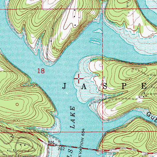 Topographic Map of Friend Cemetery (historical), MO