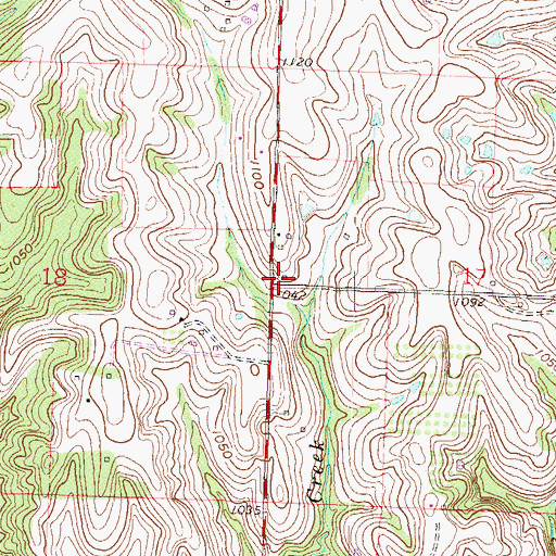 Topographic Map of Pierce School (historical), MO