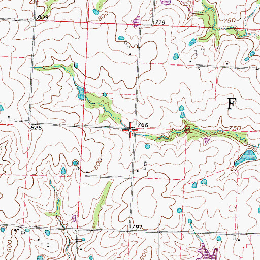 Topographic Map of Walkenhorst School (historical), MO