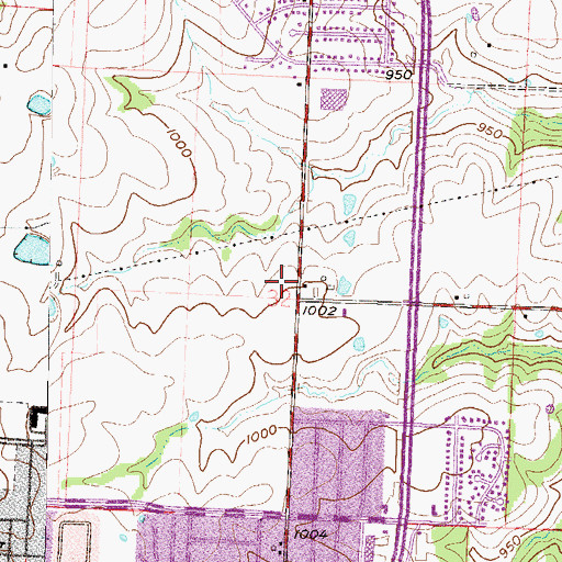 Topographic Map of Colburn School (historical), MO