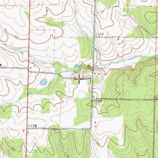 Topographic Map of Gammon School (historical), MO
