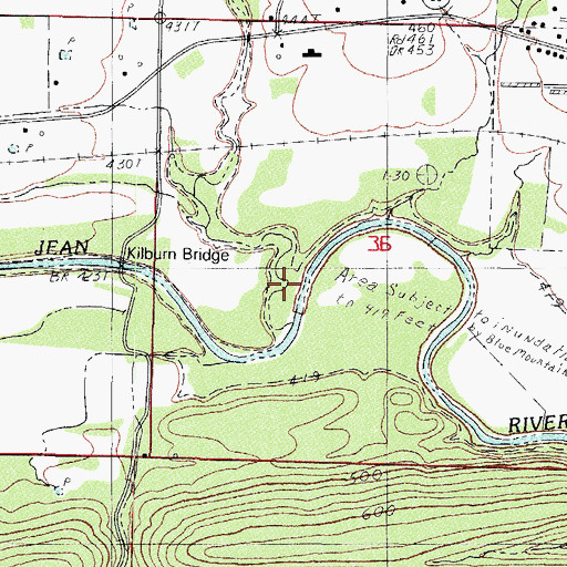 Topographic Map of Scotts Creek, AR