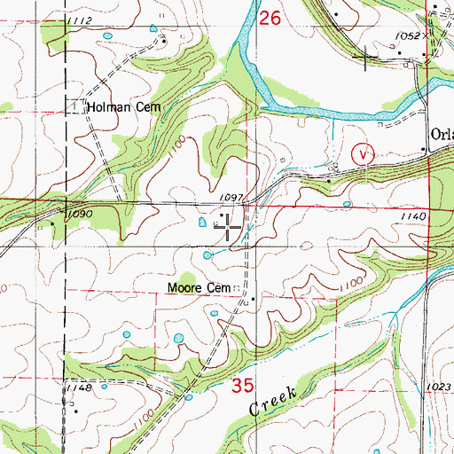 Topographic Map of Conner School (historical), MO