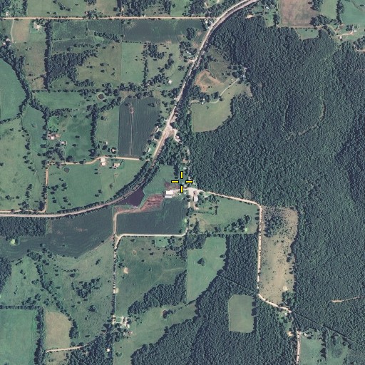Aerial/Satellite Image of Macomb School, MO