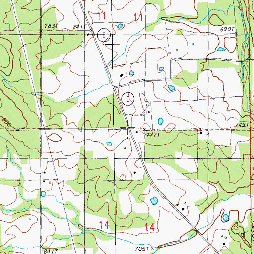 Topographic Map of Simpson, MO