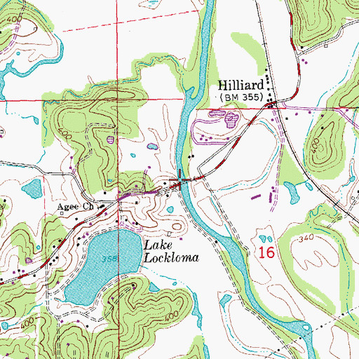 Topographic Map of Shipman Ford, MO