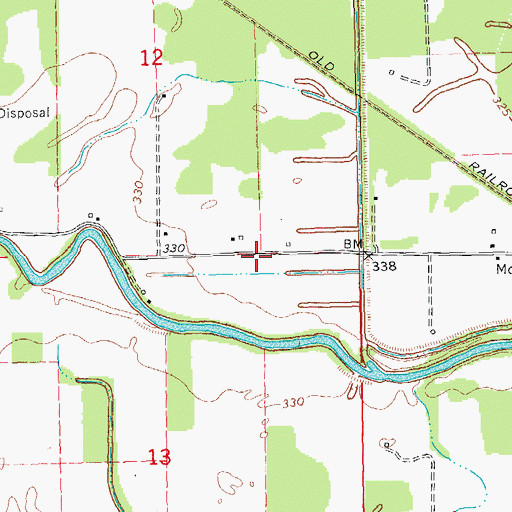 Topographic Map of Morocco, MO