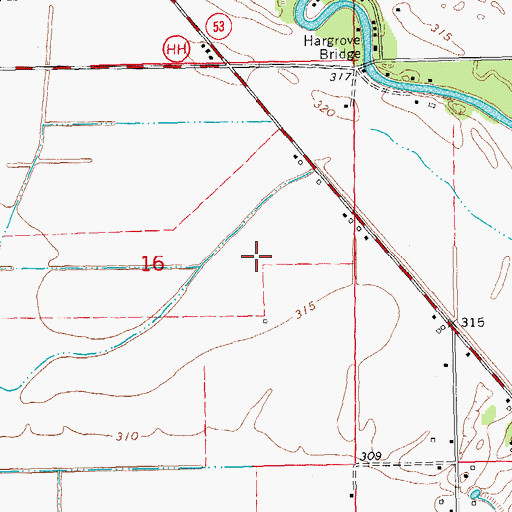 Topographic Map of Doolens Pasture, MO