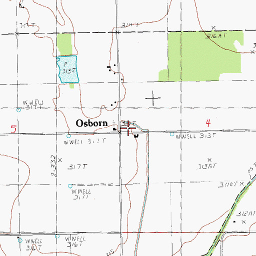 Topographic Map of Gentzen School (historical), MO