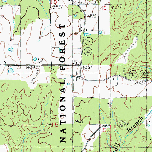 Topographic Map of Windy Curve, MO