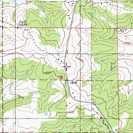 Topographic Map of Sillymans Store (historical), MO