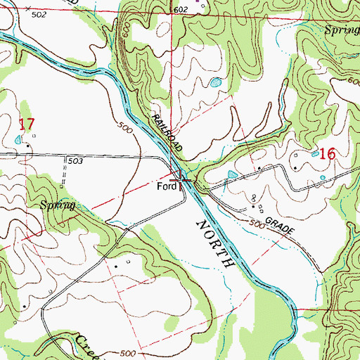 Topographic Map of Wommacks Ford, MO