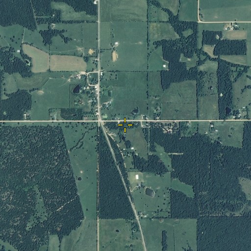 Aerial/Satellite Image of Lecoma School (historical), MO