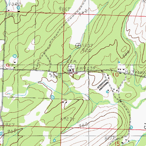 Topographic Map of Shiloh School, AR