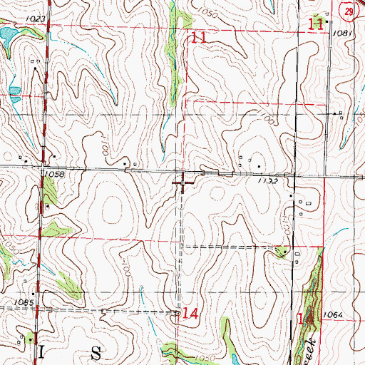 Topographic Map of Union School (historical), MO