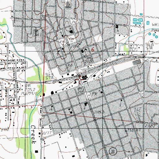 Topographic Map of Brookfield, MO