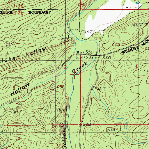 Topographic Map of Shop Hollow, AR
