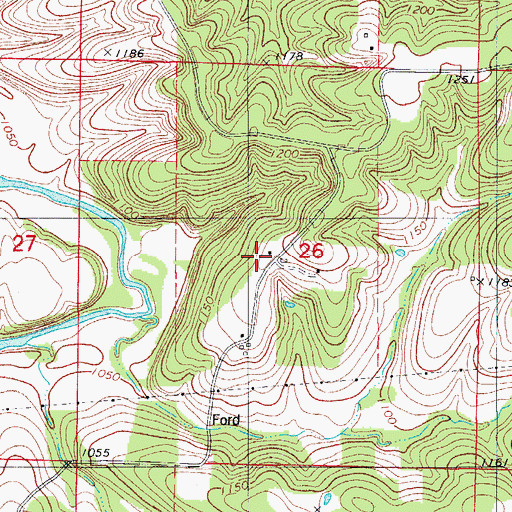 Topographic Map of Independence School (historical), MO