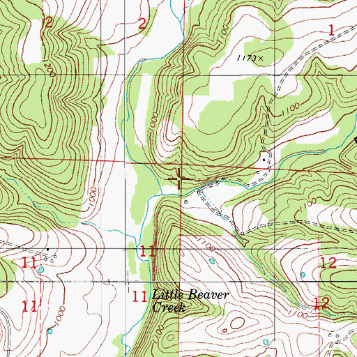 Topographic Map of Liberty School (historical), MO