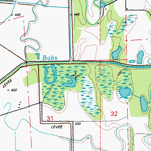 Topographic Map of McLean Creek, MO