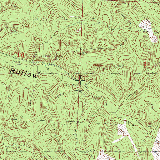 Topographic Map of Seven Star School (historical), MO
