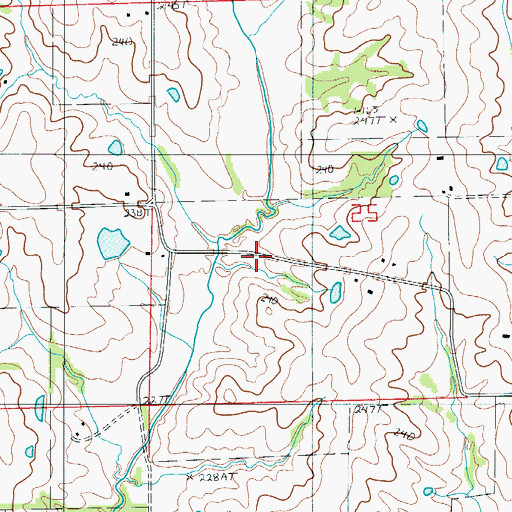 Topographic Map of Tharp School (historical), MO