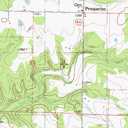 Topographic Map of Wiessengarber School (historical), MO