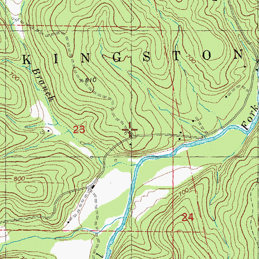 Topographic Map of Cruise, MO