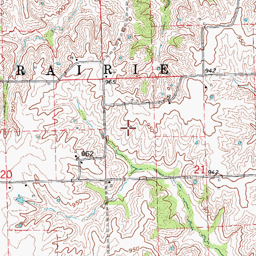 Topographic Map of Germania, MO
