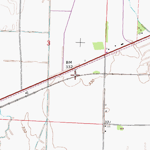 Topographic Map of Sharpsboro, MO