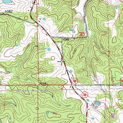 Topographic Map of Vilean, MO