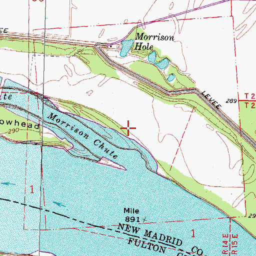 Topographic Map of Morrison Landing, MO