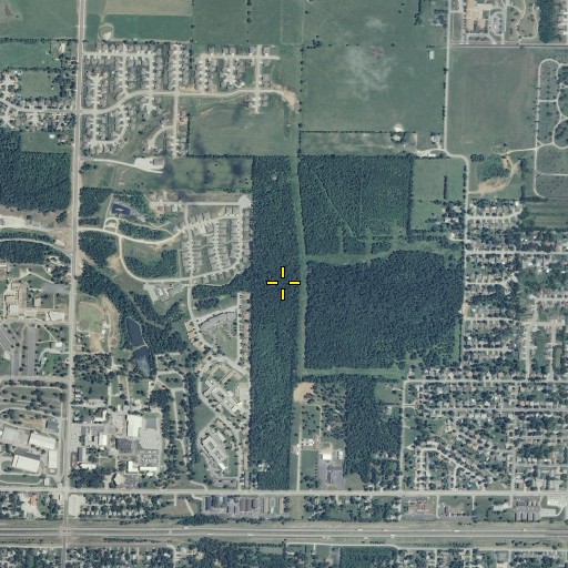 Aerial/Satellite Image of North Fork Pea Ridge Creek, MO