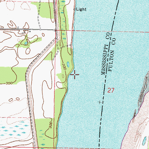 Topographic Map of Parker Landing, MO